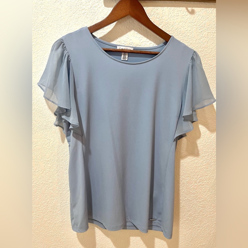 Calvin Klein Light Blue Blouse